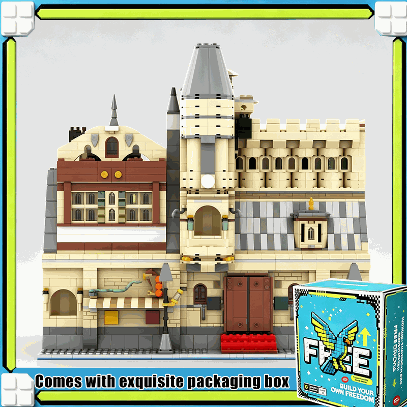 Moc Modular Building Street View Bricks - 4598 Teile MOC Modulares Kino- und