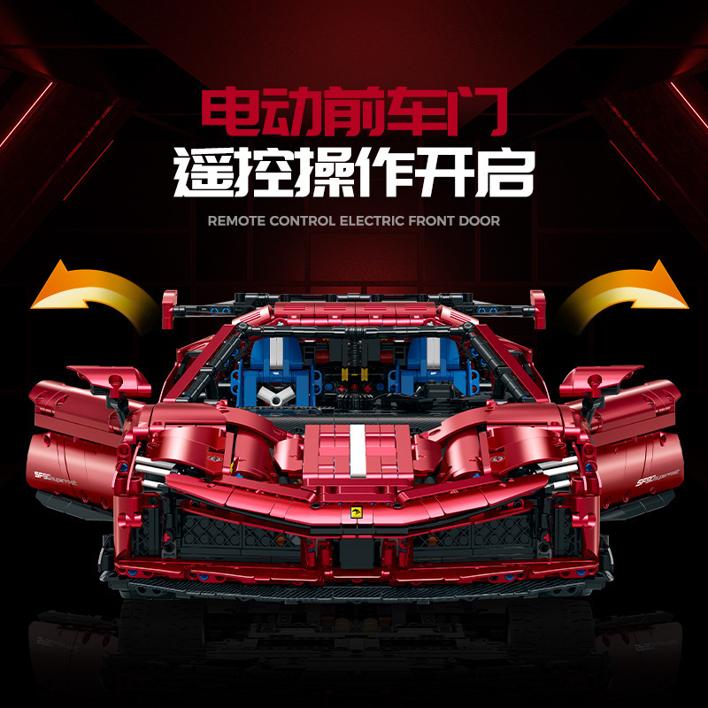 Moc Supercar Building Blocks 1/8 Scale - GULY 10623 1:8 Maßstab 3639 Teile