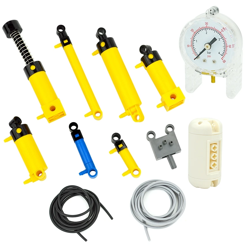 Pneumatic Cylinder Pump Technic Parts - Kompatibel mit MCO-8800 blöcken Ziegel pneumatische