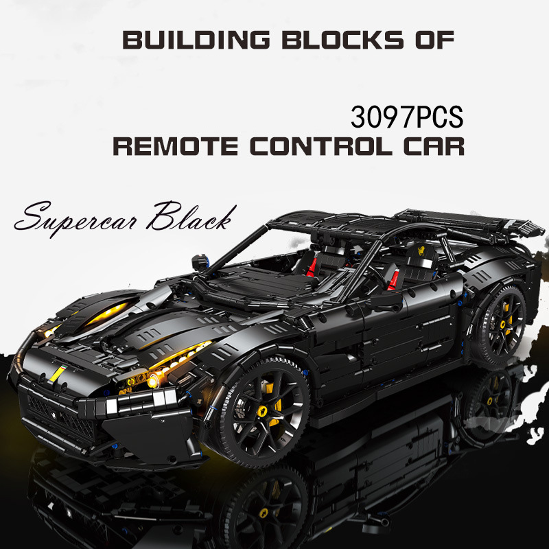 Moc Supercar Building Blocks 1/8 Scale - Super Sportwagen Technisches 1:8 Maßstab Italienisches