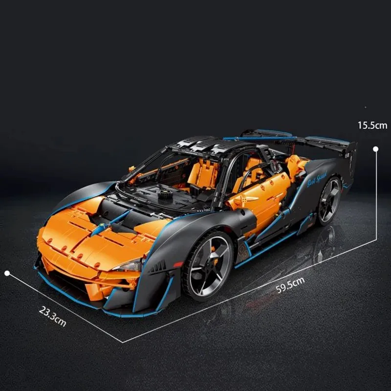 Moc Supercar Building Blocks 1/8 Scale - 3862Pcs MOC 1:8 Technische SABRE P1