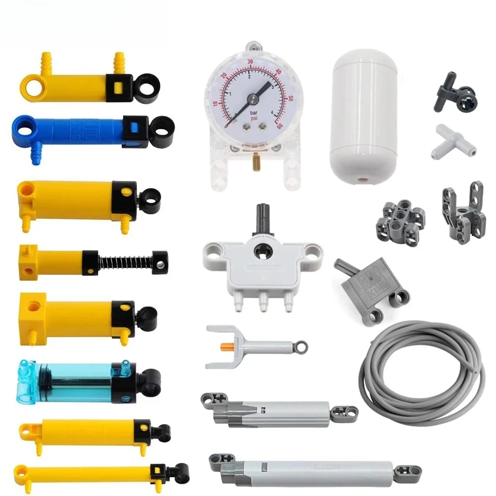 Pneumatic Cylinder Pump Technic Parts - MOC-Bausteine, technische Teile, pneumatische Pumpe, klein,
