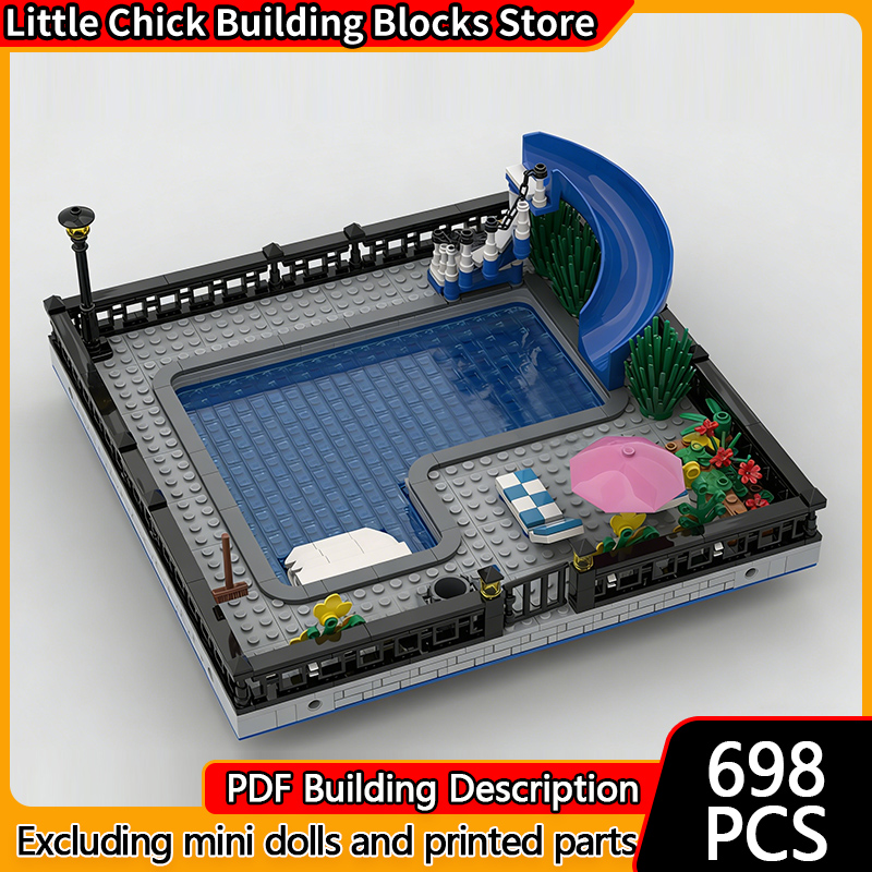 Moc Modular Building Street View Bricks - Stadt Street View Modell MOC Gebäude