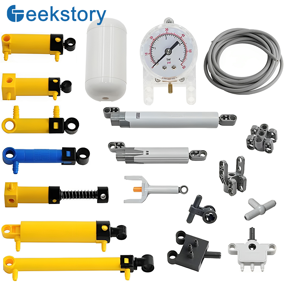Pneumatic Cylinder Pump Technic Parts - Technische Teile MOC Pneumatik-Kits Zylinder Luftpumpe