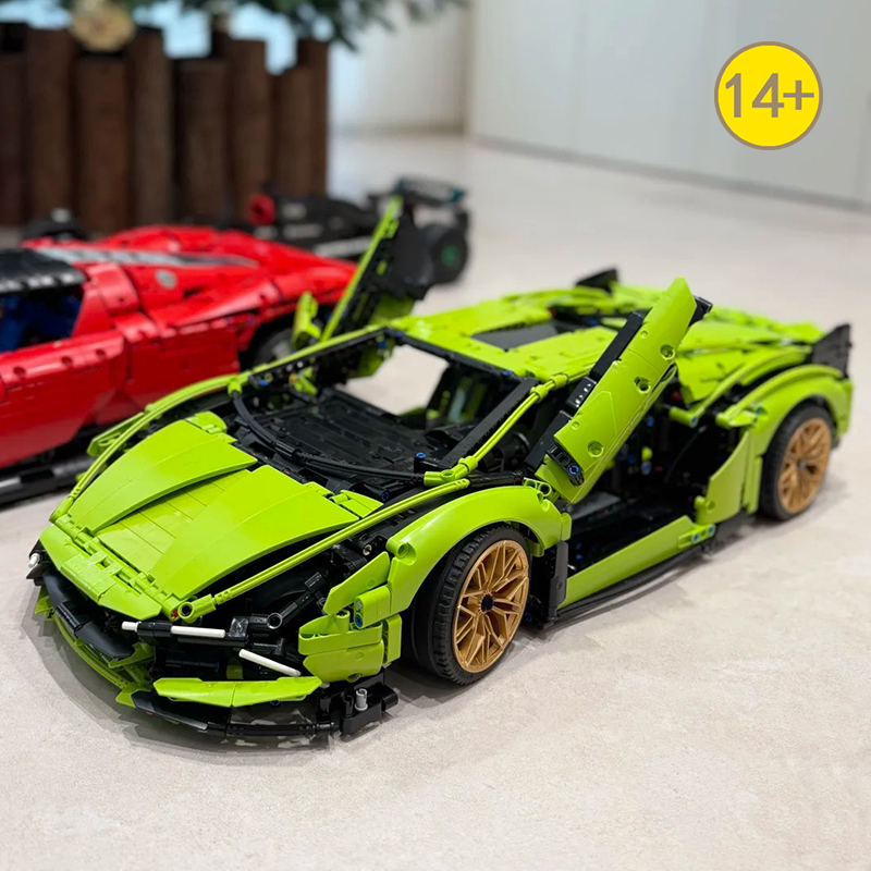 Moc Supercar Building Blocks 1/8 Scale - MOC Bausteine Superschnelles Technisches 1:8 Maßstab