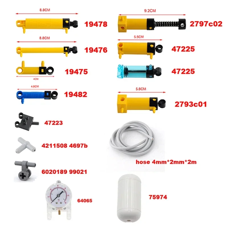 MOC-Pneumatik-Sets, technische – Pneumatic Cylinder Pump Technic Parts Bewertung und Preis