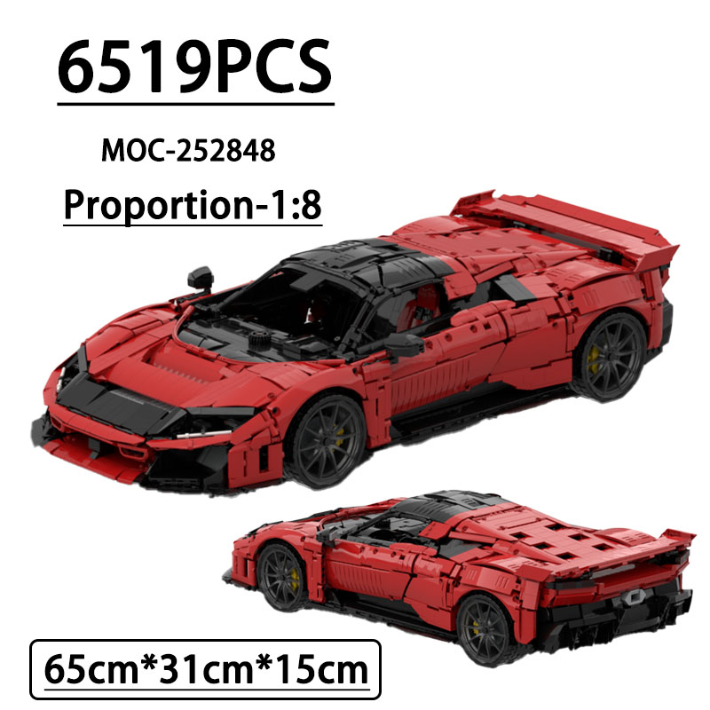 MOC-252848 Bausteine Superspor – Moc Supercar Building Blocks 1/8 Scale Bewertung und Preis