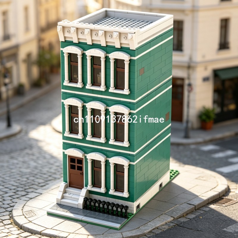 1376-teiliges Italienisches Mo – Moc Modular Building Street View Bricks Bewertung und Preis