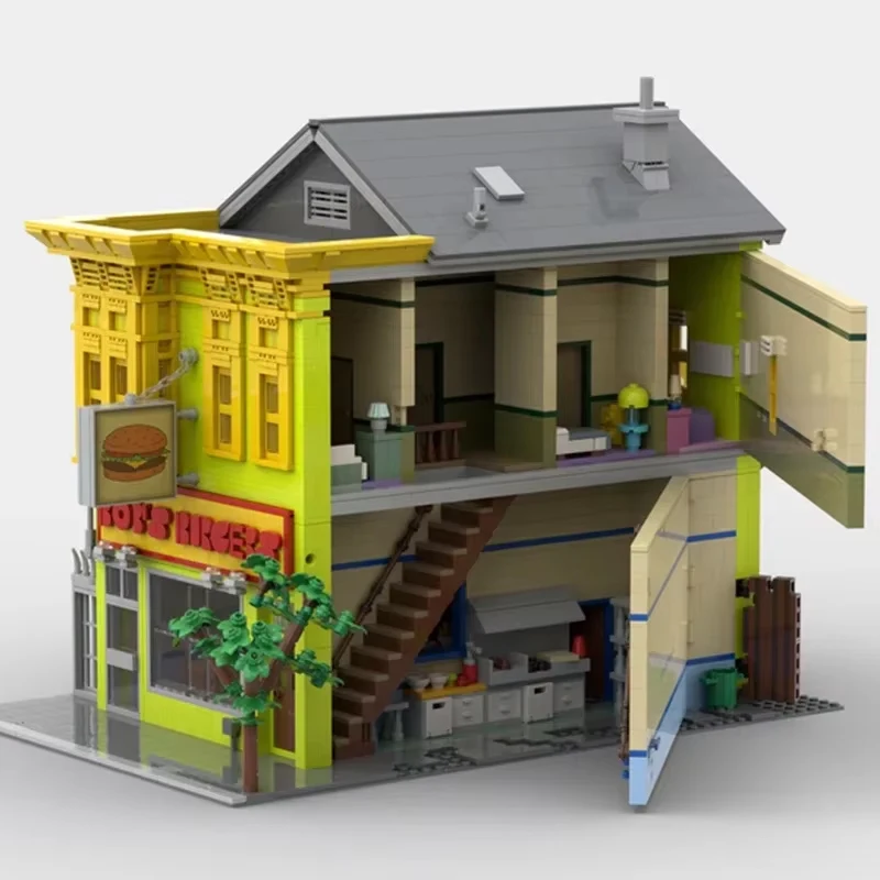 Animiertes Straßenansicht-Mode – Moc Modular Building Street View Bricks Bewertung und Preis