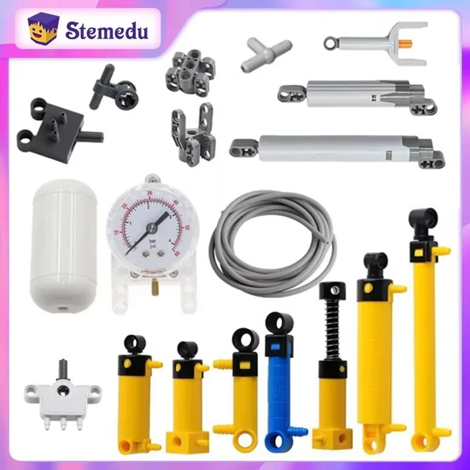 MOC-Pneumatik-Sets, technische – Pneumatic Cylinder Pump Technic Parts Bewertung und Preis