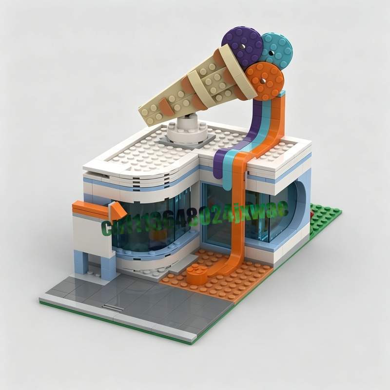 303 Teile Eisdieleneinrichtung – Moc Modular Building Street View Bricks Bewertung und Preis