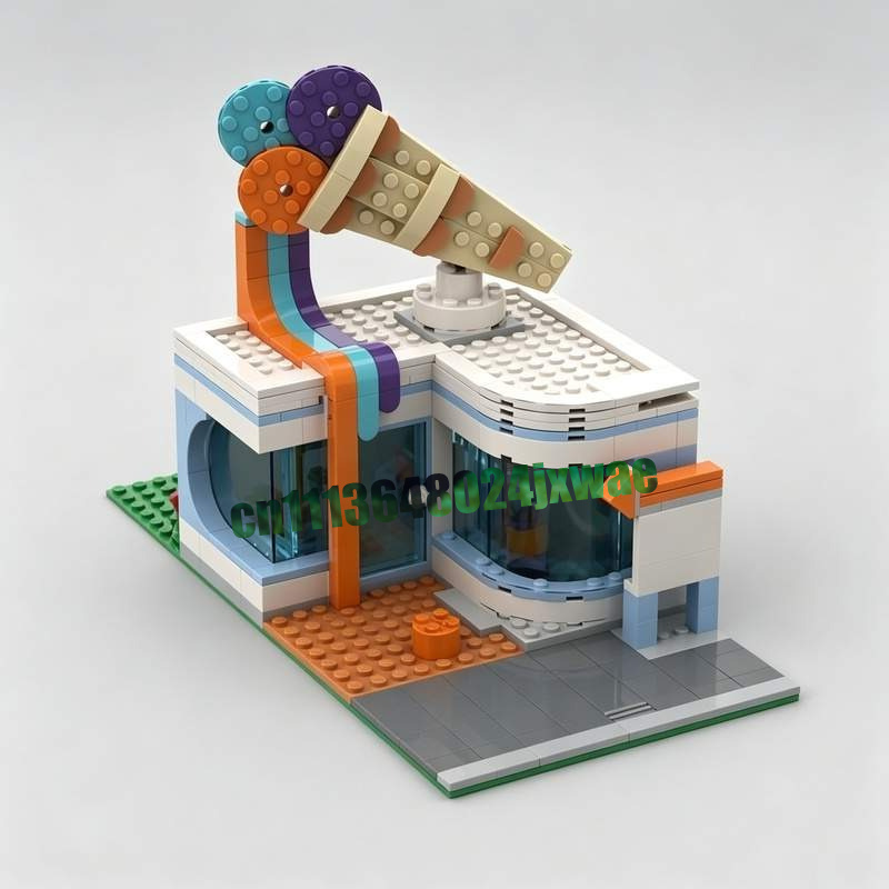303 Teile Eisdieleneinrichtung – Moc Modular Building Street View Bricks Bewertung und Preis