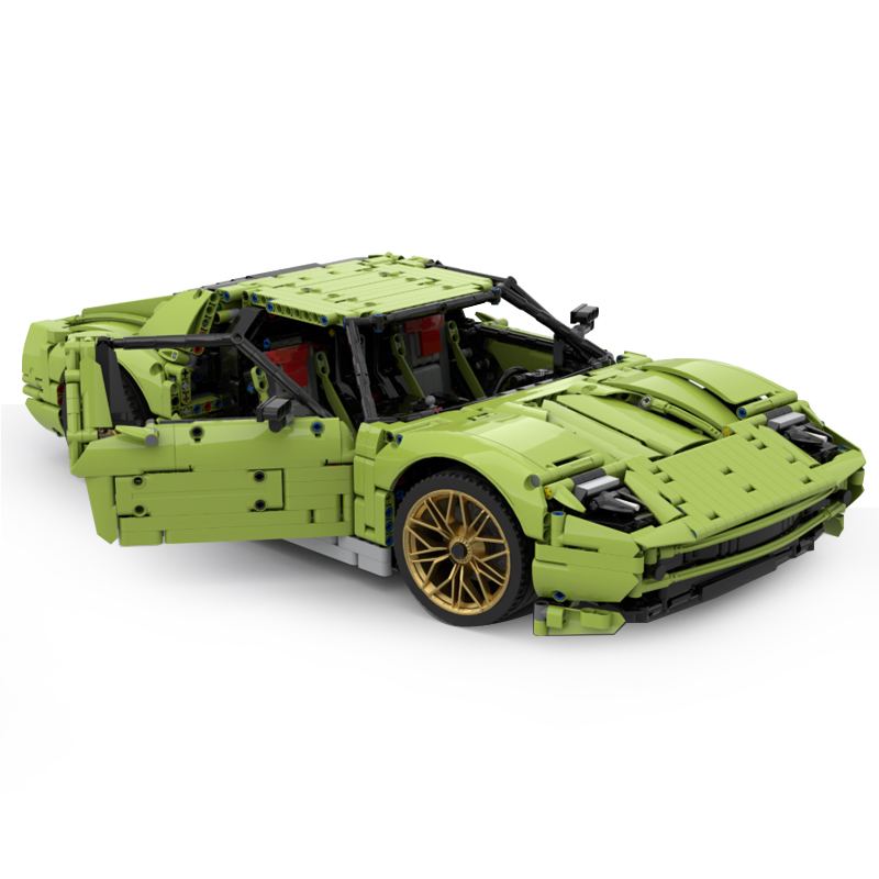 Modell MOC in Sammlerqualität, – Moc Supercar Building Blocks 1/8 Scale Bewertung und Preis