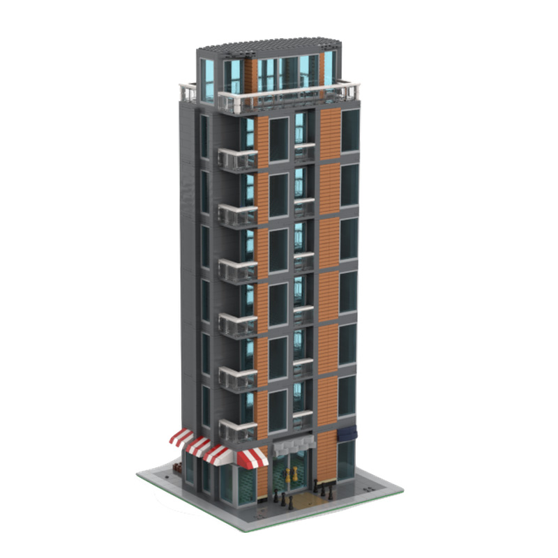 2255 Teile MOC Kreative Stadt  – Moc Modular Building Street View Bricks Bewertung und Preis