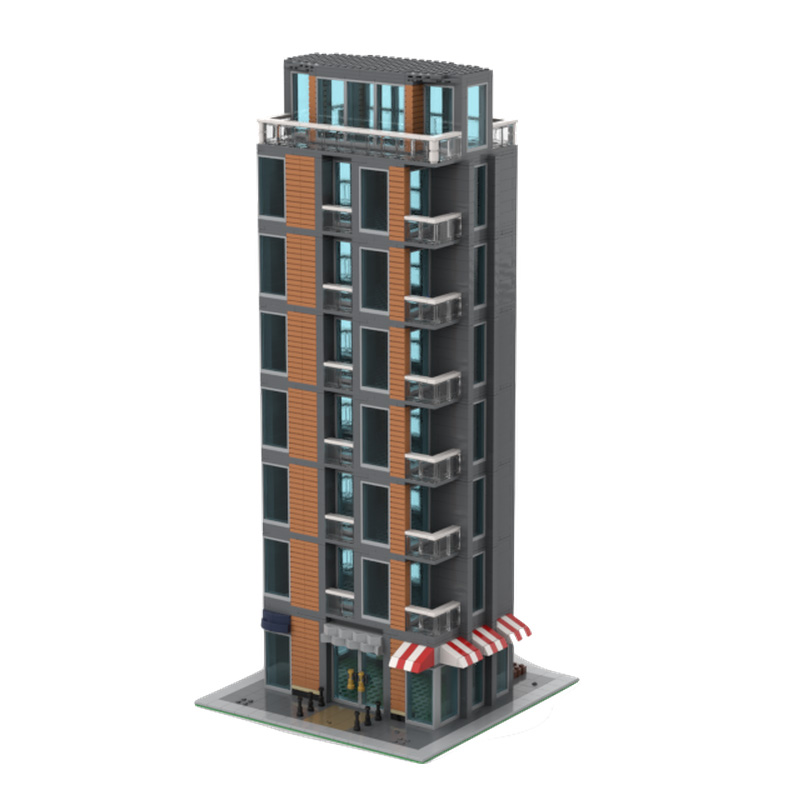 2255 Teile MOC Kreative Stadt  – Moc Modular Building Street View Bricks Bewertung und Preis
