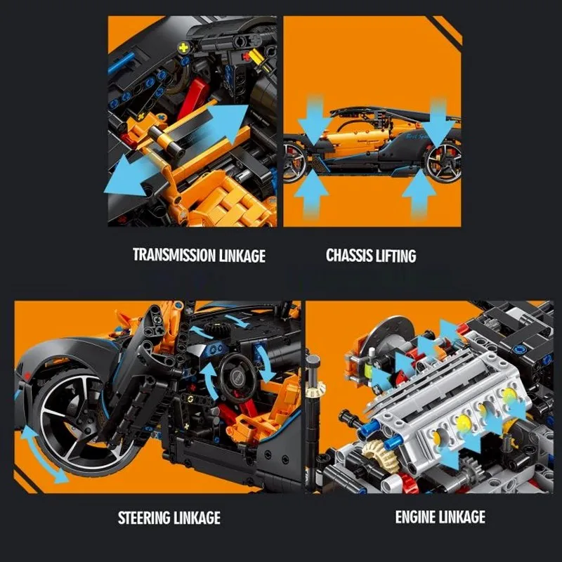 3862Pcs MOC 1:8 Technische SAB – Moc Supercar Building Blocks 1/8 Scale Bewertung und Preis