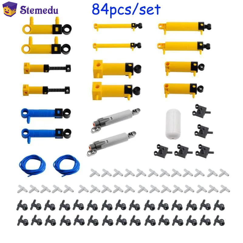 84 teile/satz MOC Pneumatische – Pneumatic Cylinder Pump Technic Parts Bewertung und Preis