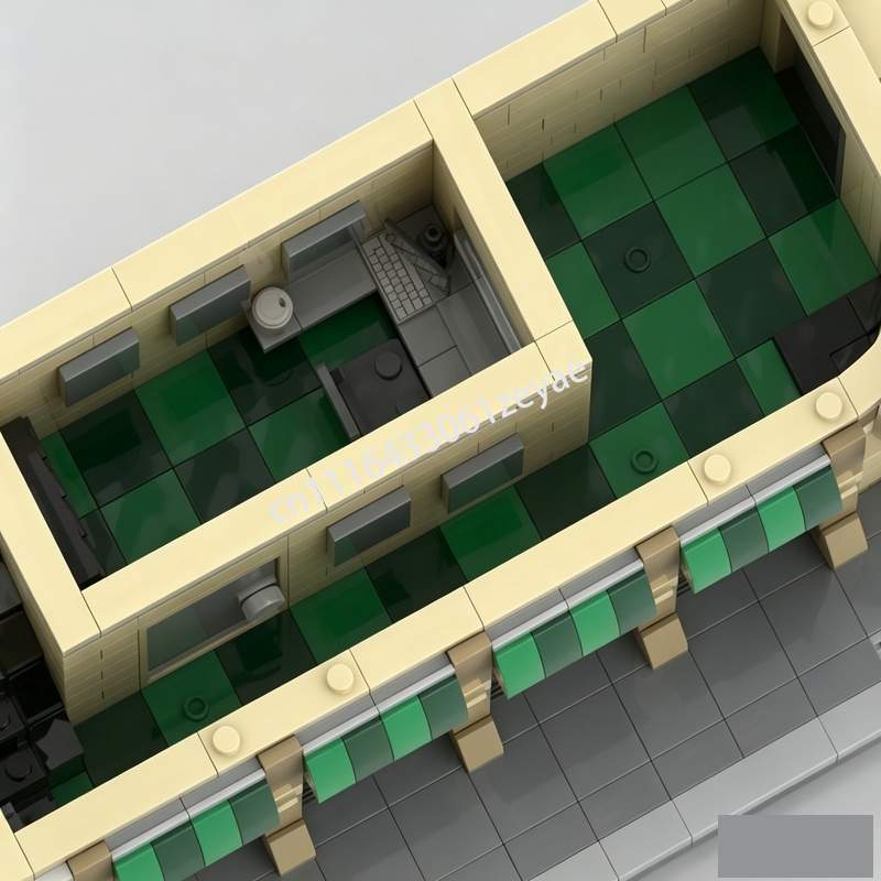 1442-teiliges Modulares Apothe – Moc Modular Building Street View Bricks Bewertung und Preis